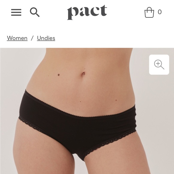 NEW Never Worn - Set of 6, PACT Organic Cotton Women’s Underwear - Size Medium - Picture 2 of 6